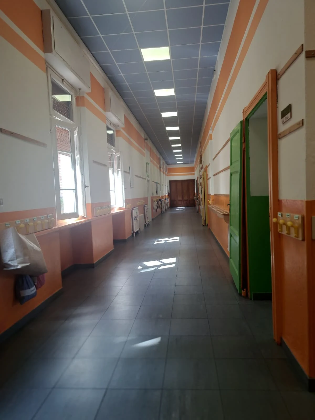 Il corridoio della scuola