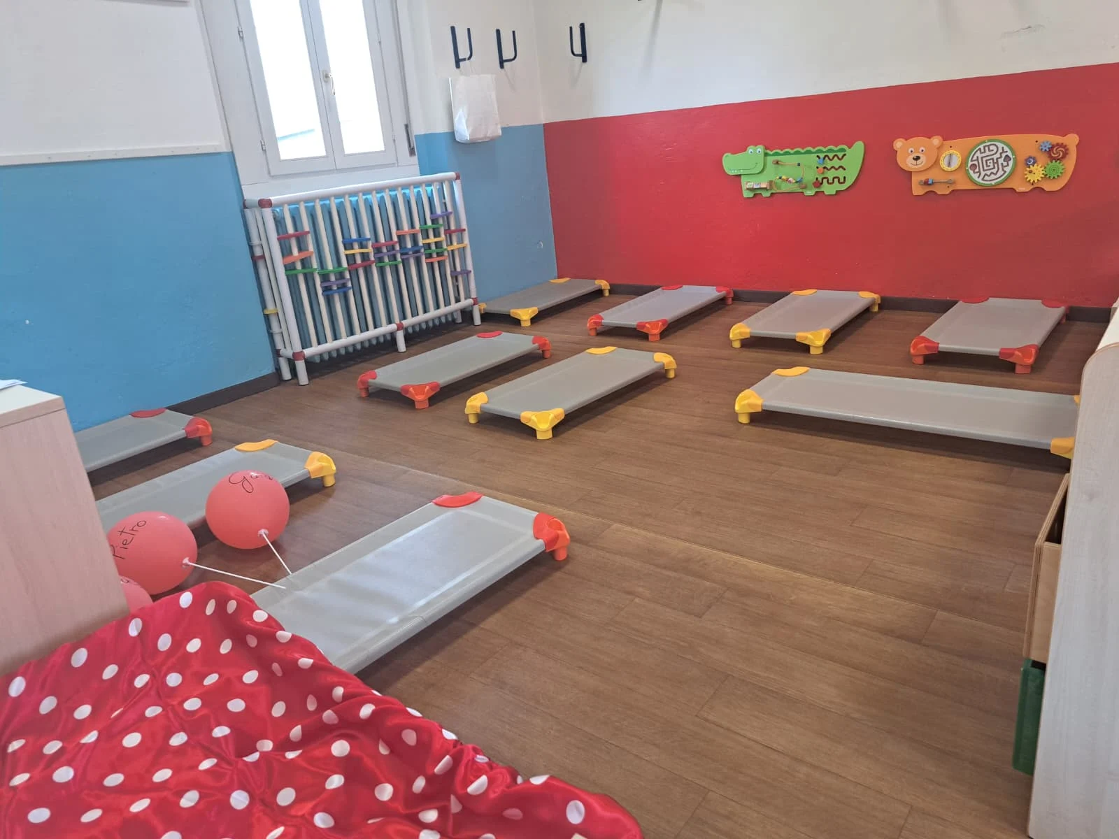 Spazio dedicato al riposo dei bambini